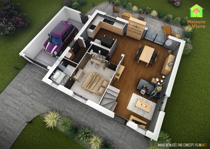 Maison CONTEMPORAIN CHARME - 3