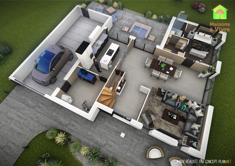 Maison CONTEMPORAIN HORIZON - 3
