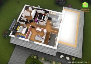 Exemple-d-aménagement-intérieur-étage-maison-neuve-modèle-Horizon-Actuel-Maisons-à-Vivre