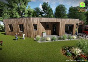 Modèle-de-maison-neuve-ossature-bois-toit-plat-Vision-Maisons-à-Vivre
